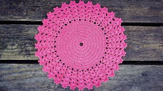 How To Crochet Easy Doily Placemat [upl. by Voletta]