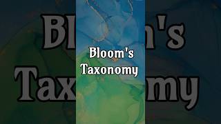 Blooms Taxonomy bloom taxonomy education viralshorts youtubeshorts shortsfeed shorts [upl. by Stuckey]