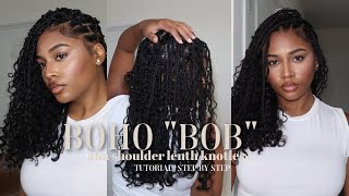 010 HOW TO THE BOHO quotBOBquot  THE BEST TECHNIQUE  TIPS  SHOULDER LENGTH KNOTLESS FT Ywigs [upl. by Stearne61]