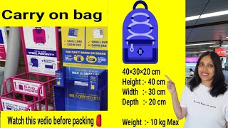 carry on bag for wizz air  wizz air free carry on bag  backpack for flight  carry on bag Ryanair [upl. by Ajup557]