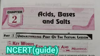 10th class chemistry 2nd lesson Acids bases and salts question ampanswers guide NCERT syllabus [upl. by Annaigroeg484]