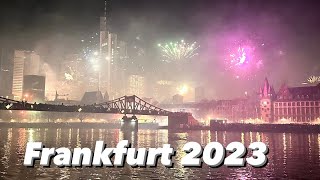 New Year Fireworks 2023 Frankfurt  Silvester 2023  Germany New Year Eve Celebration  Deutschland [upl. by Tawsha]