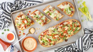 Andouille PoBoy French Bread Pizza Recipe [upl. by Eelirol]