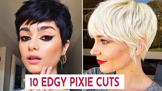 10 Edgy Pixie Haircut And Hairstyles  Short Haircut 2023 [upl. by Mamoun]