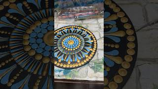 Dot mandala in 1 min art diy diydiwalidecor fridgemagnets dotmandalas mandalaart [upl. by Patrizius]