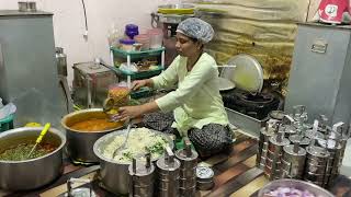 Nashik Lady Running Successful Home Tiffin Business  Indian Street Food [upl. by Ydnem477]