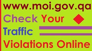 moigovqa Check Traffic Violation Fines [upl. by Ioves231]