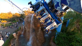 Manta  SeaWorld Orlando  Onride  4k [upl. by Seessel]