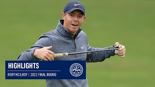 Every Shot from Rory McIlroys Fourth Round  2022 PGA Championship [upl. by Ronnholm]