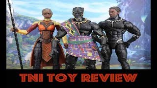 Marvel Legends Black Panther Movie MBaku BAF Wave 6quot King TChaka Figure Review [upl. by Keel]