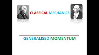 BV PHYSICS GENERALIZED MOMENTUM [upl. by Aneri463]