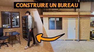 Mon bureau parfait de 10m2 en OSB  construction ossature bois [upl. by Ettelracs42]