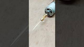 Drilling hole With toothpick engineering experiment science [upl. by Anialam]