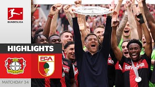 THEY REALLY DID IT  Bayer 04 Leverkusen  FC Augsburg 21  Highlights  Matchday 34 – Bundesliga [upl. by Evvy909]