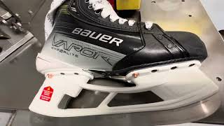 NEW BAUER VAPOR HYPERLITE SKATES WITH NEW HOLDERS [upl. by Ylro]