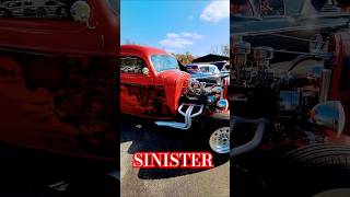 One quotSINISTERquot Ride 😈 42 Chevy Pickup Truck hotrod v8 carshow [upl. by Eisteb]