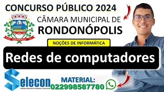 Redes de computadores  Endereços IPv4 X IPv6  Concurso Câmara Municipal de Rondonópolis  MT 2024 [upl. by Johnny]