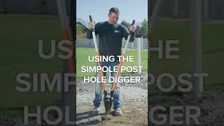 How To Dig Post Holes Fast amp Easy SHORTS  Tilers Tools digging [upl. by Eyahs218]