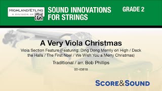 A Very Viola Christmas arr Bob Phillips  Score amp Sound [upl. by Illene]