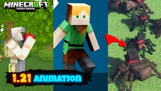 BEST realistic Player and Mobs ANIMATION mod for Minecraft PE  121  animation mod for MCPE 121 [upl. by Pascoe]