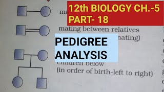 Class 12 biology chapter 5part 18genetic disorderspedigree analysisby Study with Farru [upl. by Yelnet562]