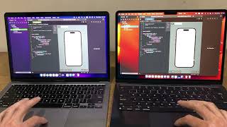 Xcode on M2 MacBook Air vs M1 MacBook Air  The M1 holds its own [upl. by Eemak54]