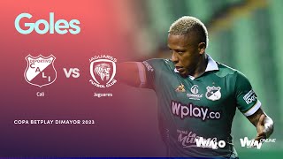 Cali vs Jaguares goles  Copa BetPlay Dimayor 2023  Fase 3  Partido Ida [upl. by Vern311]