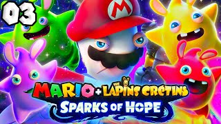 MARIO  LAPINS CRETINS  SPARKS OF HOPE EPISODE 3  ON SAUVE PLEIN DE NOUVEAUX SPARKS LUMAS [upl. by Auqenes965]