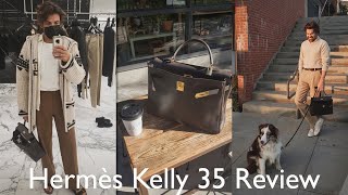 Hermès Kelly 35 Review  Pros amp Cons [upl. by Tychonn]