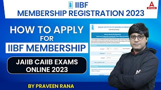 IIBF Membership Registration 2023  How to Apply for IIBF Membership  JAIIB CAIIB Exams 2023 [upl. by Bowes]