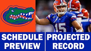 Florida Football 2024 Schedule Preview amp Record Projection [upl. by Prussian908]