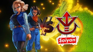 Who is strongest ⁉️Androide C17 y 18 DRIP vs Saiyan [upl. by Ilak869]