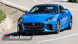 2016 Jaguar FType SVR first drive review A 200mph V8 muscle car [upl. by Kred856]