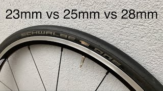 23 vs 25 vs 28mm road tyres [upl. by Laval]