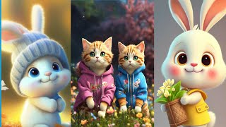 cartoon baby animals cat hathi and more [upl. by Thgiled]