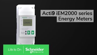 Acti9 iEM2000 energy meters  Schneider Electric [upl. by Aihsia]