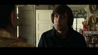 Anton Chigurh escena de la gasolinera  sin lugar para los débiles latino [upl. by Cavit757]