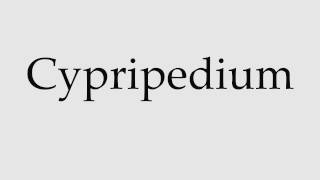 How to Pronounce Cypripedium [upl. by Silliw]