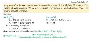 Numerical Problem Volumetric Analysis [upl. by Helen671]