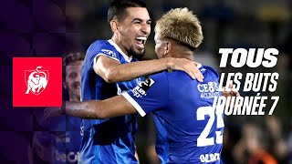 TOUS LES BUTS JOURNEE 7 ⚽ Moments forts de la Jupiler Pro League 2324 [upl. by Aleris]