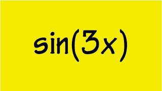 sin3x in terms of sinx [upl. by Alic629]