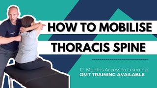 How to mobilise the thoracic spine osteopathy chiropractic ￼ [upl. by Dlarej]