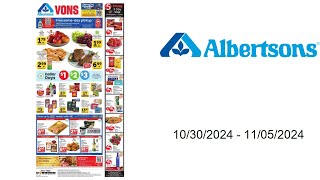 Albertsons Weekly Ad US  10302024  11052024 [upl. by Kaitlynn300]