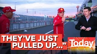 Bathurst 1000 winners late for live TV interview after big night celebrating  Today Show Australia [upl. by Rehpotsrihc]