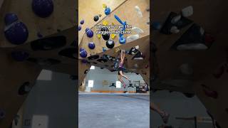 Is anyone else a big fan of overhung climbing 🙋🏽‍♀️ boulderinggym [upl. by Regan578]