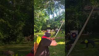 5 Balloons 45 Seconds 54 Sunset Hill Longbow Howard Hill Style [upl. by Raskin656]