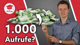 So viel Geld zahlt YouTube für 1000 Aufrufe [upl. by Wain]