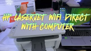 HP LASERJET M140WE WIFI DIRECT Setup With Computer and Print  A StepbyStep Guide [upl. by Attenad]