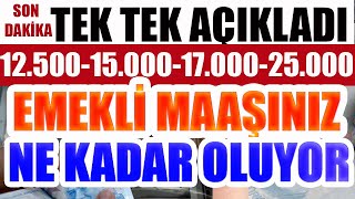 Tek Tek Açıkladı 12500150001700025000 Maaşınız Ne Kadar Olacak [upl. by Yankee]