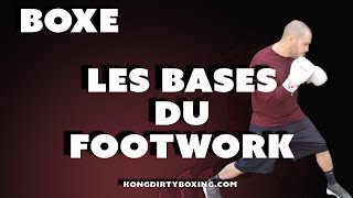 BOXE  LES BASES DU FOOTWORK déplacement [upl. by Nnaasil270]